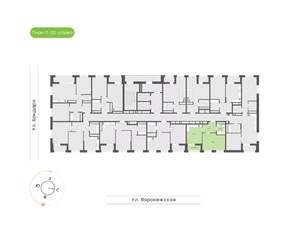 1-к квартира, вторичка, 40м2, 17/20 этаж