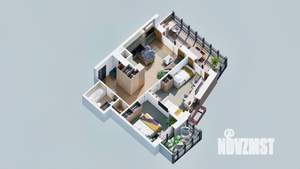 2-к квартира, вторичка, 61м2, 5/23 этаж