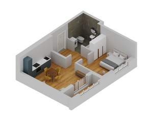 1-к квартира, вторичка, 49м2, 10/21 этаж
