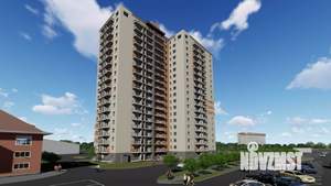 1-к квартира, строящийся дом, 25м2, 13/25 этаж