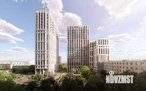 2-к квартира, строящийся дом, 56м2, 4/21 этаж