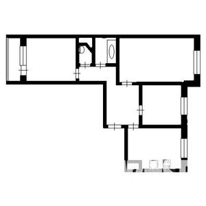 3-к квартира, вторичка, 66м2, 3/9 этаж