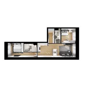 2-к квартира, вторичка, 59м2, 4/10 этаж