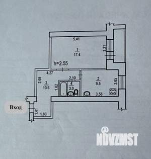 1-к квартира, вторичка, 40м2, 3/10 этаж