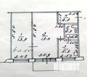 2-к квартира, вторичка, 45м2, 4/5 этаж