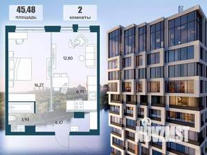 2-к квартира, вторичка, 45м2, 13/15 этаж