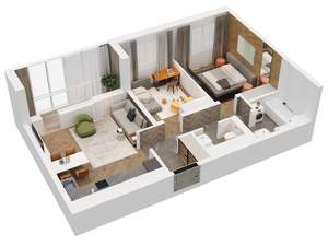 2-к квартира, вторичка, 65м2, 24/24 этаж