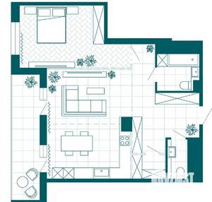 1-к квартира, вторичка, 75м2, 10/23 этаж
