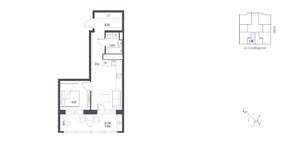 1-к квартира, вторичка, 43м2, 3/19 этаж