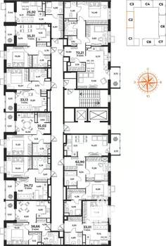 2-к квартира, вторичка, 39м2, 5/10 этаж