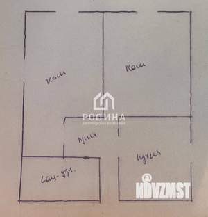 2-к квартира, вторичка, 43м2, 4/5 этаж