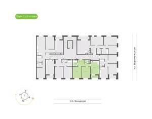 2-к квартира, вторичка, 59м2, 3/9 этаж