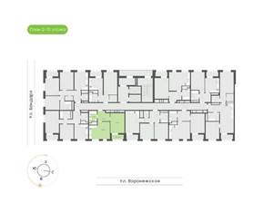 1-к квартира, вторичка, 43м2, 2/16 этаж