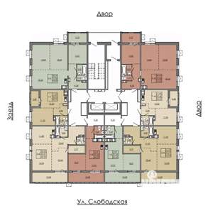 2-к квартира, вторичка, 65м2, 6/19 этаж