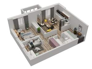 2-к квартира, вторичка, 63м2, 21/24 этаж