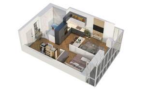 1-к квартира, вторичка, 41м2, 11/15 этаж