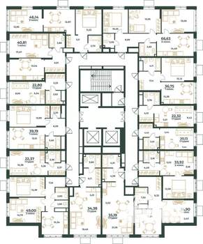 Студия квартира, вторичка, 35м2, 4/24 этаж