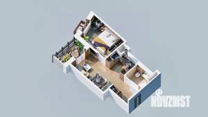 1-к квартира, вторичка, 43м2, 5/23 этаж