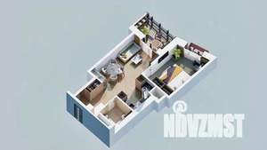 1-к квартира, вторичка, 43м2, 12/23 этаж