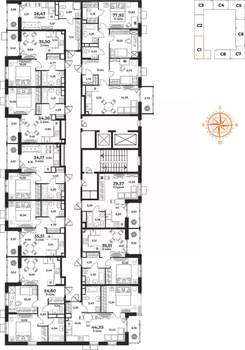 2-к квартира, вторичка, 36м2, 8/10 этаж