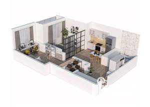 2-к квартира, вторичка, 59м2, 17/23 этаж