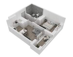 1-к квартира, вторичка, 43м2, 2/24 этаж