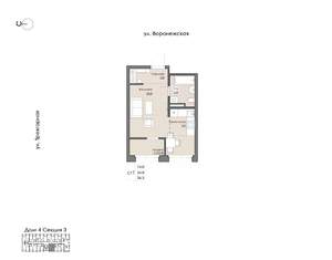 1-к квартира, вторичка, 26м2, 6/9 этаж