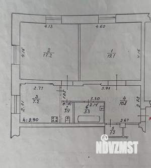 2-к квартира, вторичка, 60м2, 2/2 этаж