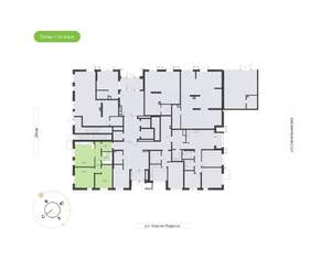 2-к квартира, вторичка, 62м2, 1/24 этаж
