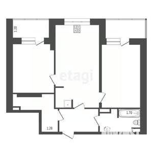 3-к квартира, вторичка, 65м2, 11/24 этаж