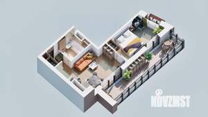 1-к квартира, вторичка, 47м2, 17/23 этаж