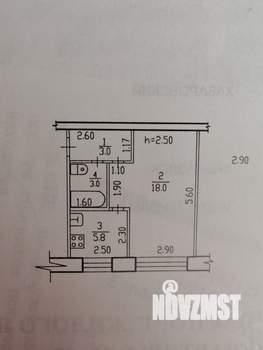 1-к квартира, вторичка, 30м2, 5/5 этаж