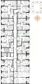 2-к квартира, вторичка, 39м2, 10/10 этаж