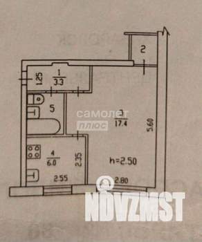 1-к квартира, вторичка, 31м2, 2/5 этаж