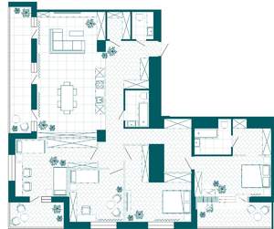 5-к квартира, вторичка, 169м2, 23/23 этаж