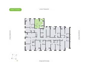 1-к квартира, вторичка, 37м2, 7/13 этаж