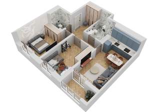 2-к квартира, вторичка, 61м2, 16/23 этаж
