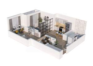 2-к квартира, вторичка, 59м2, 13/23 этаж