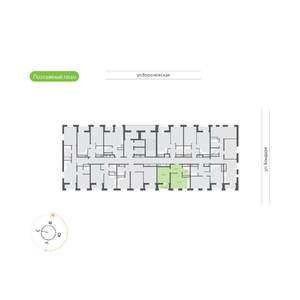1-к квартира, вторичка, 40м2, 20/20 этаж