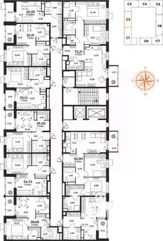 3-к квартира, вторичка, 72м2, 6/10 этаж