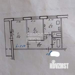 2-к квартира, вторичка, 55м2, 4/9 этаж