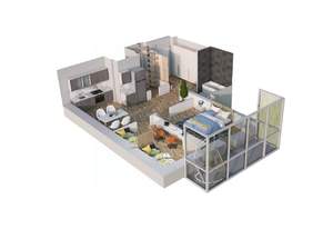 2-к квартира, вторичка, 63м2, 16/17 этаж