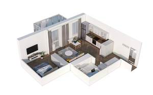 1-к квартира, вторичка, 45м2, 13/23 этаж