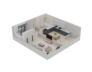 1-к квартира, вторичка, 34м2, 12/16 этаж