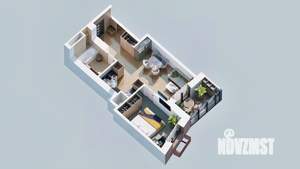 1-к квартира, вторичка, 43м2, 5/23 этаж