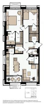 3-к квартира, вторичка, 103м2, 9/15 этаж