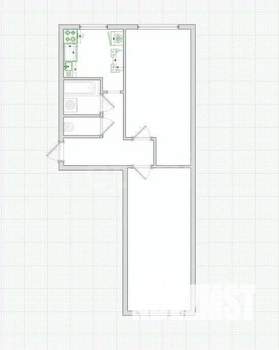 2-к квартира, вторичка, 48м2, 1/5 этаж