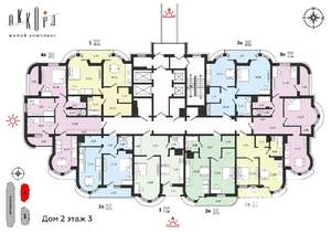 1-к квартира, вторичка, 59м2, 3/25 этаж