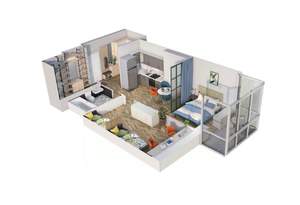 2-к квартира, вторичка, 51м2, 14/17 этаж