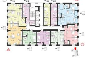 2-к квартира, вторичка, 60м2, 6/19 этаж